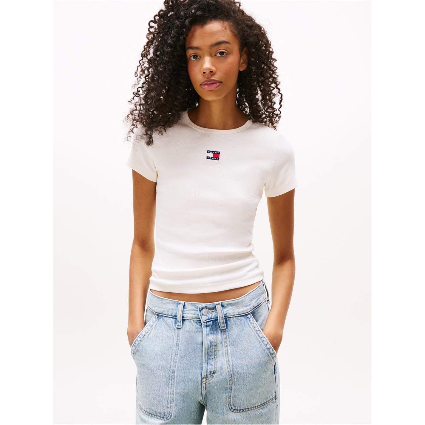 Tommy Jeans Tj Badge Rib Regular Fit T-Shirt