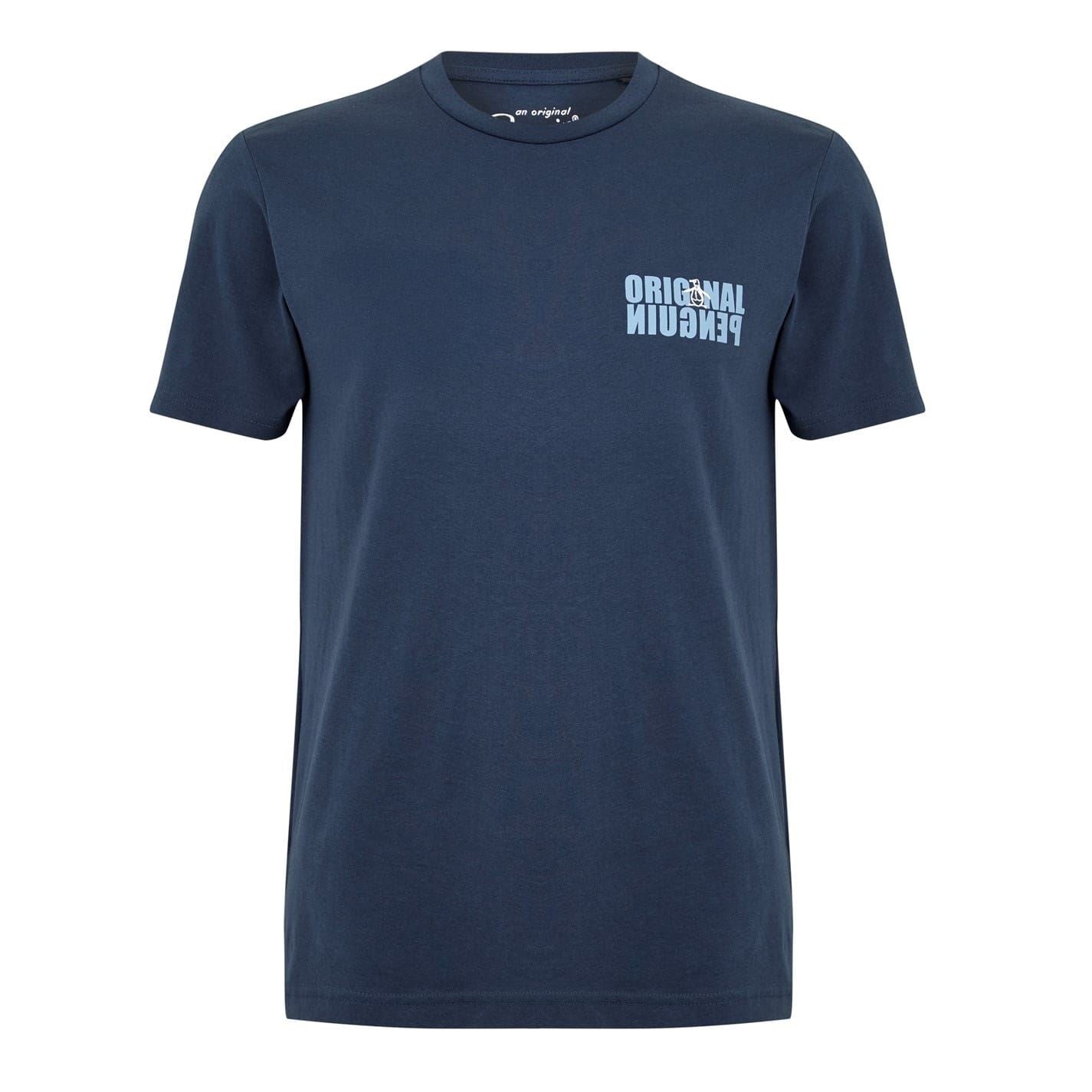 Original Penguin Regular Fit Crew Neck Lettering T-Shirt