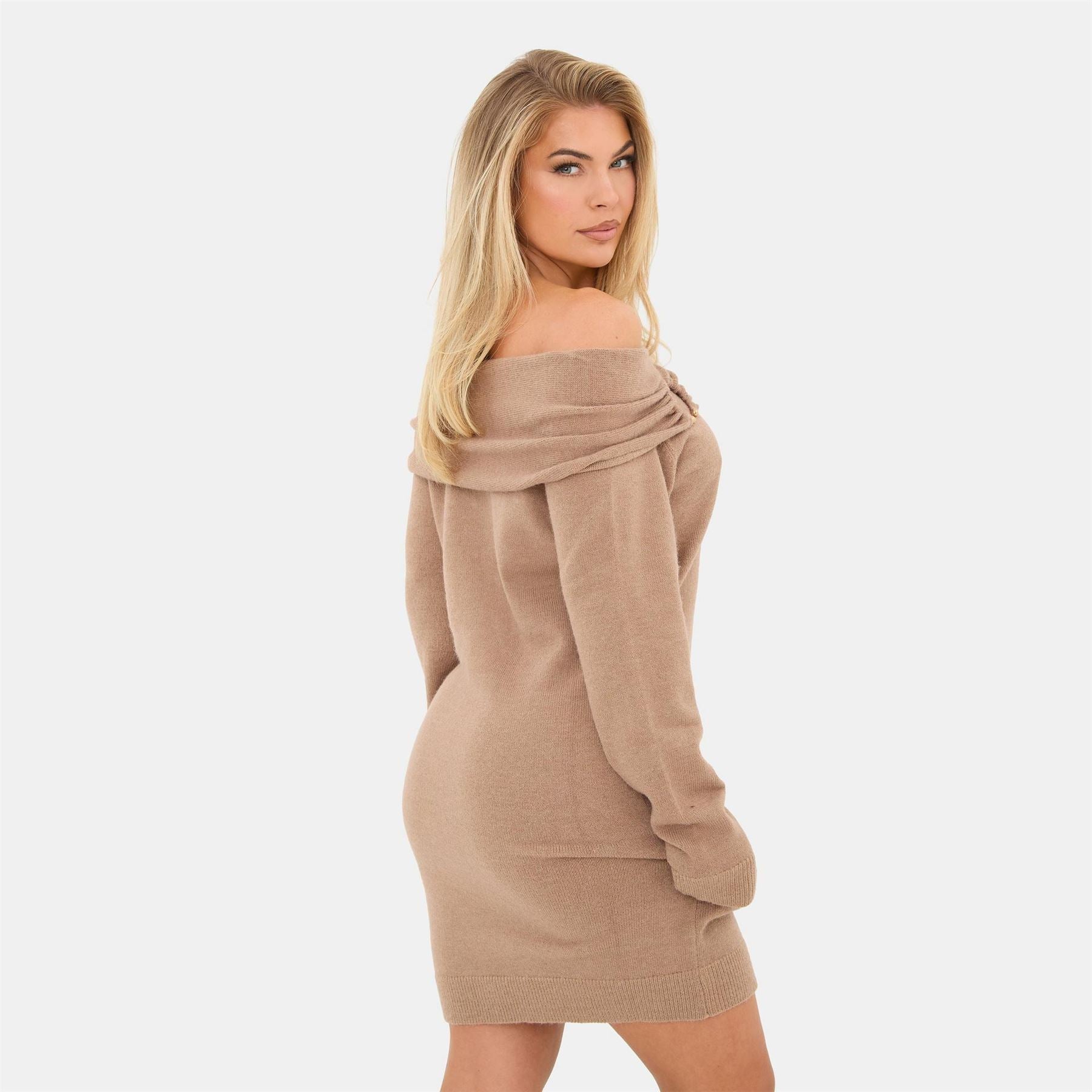 I Saw It First Trim Bardot Mini Dress