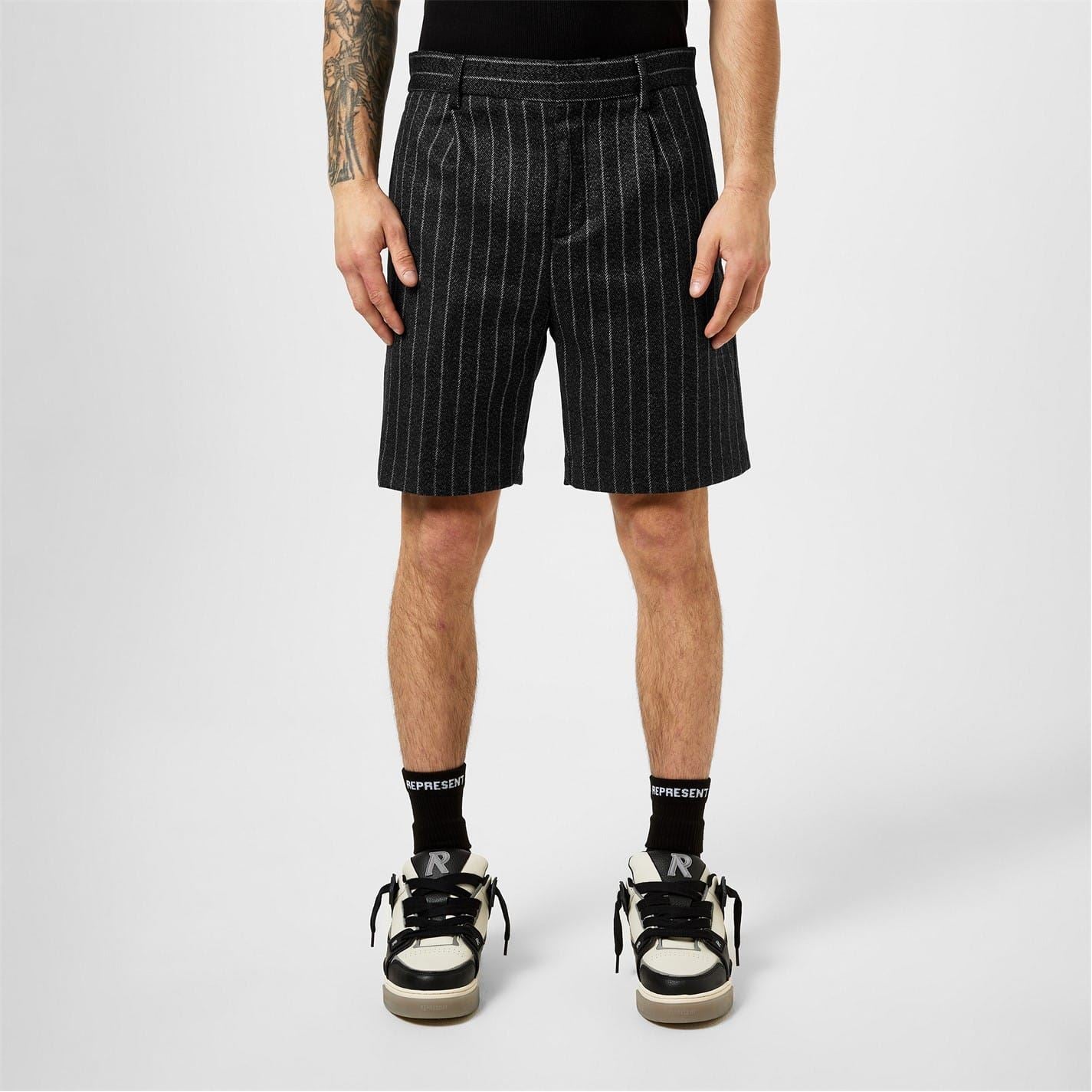 Represent Pinstripe Bermuda Shorts