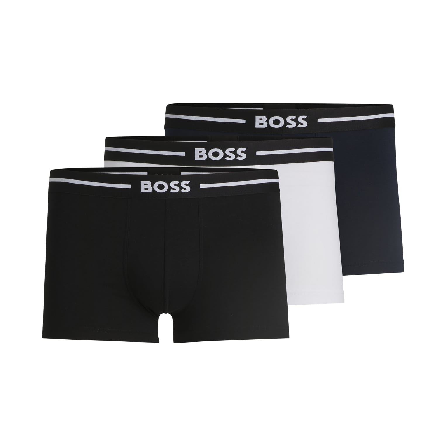 Boss 3 Pack of Stretch Cotton Trunks