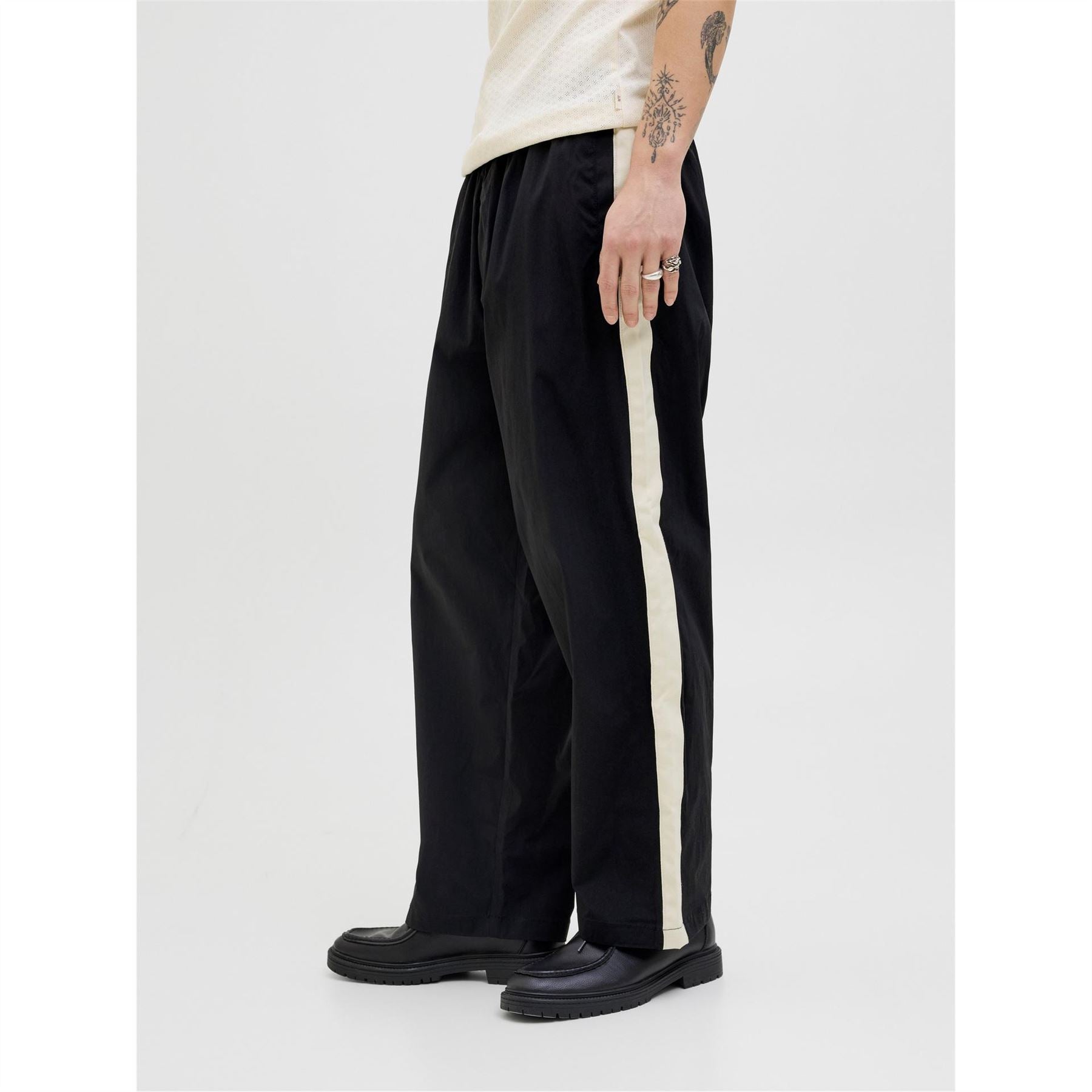 Jack and Jones Owen Stripe Patterned Wide Leg Joggers