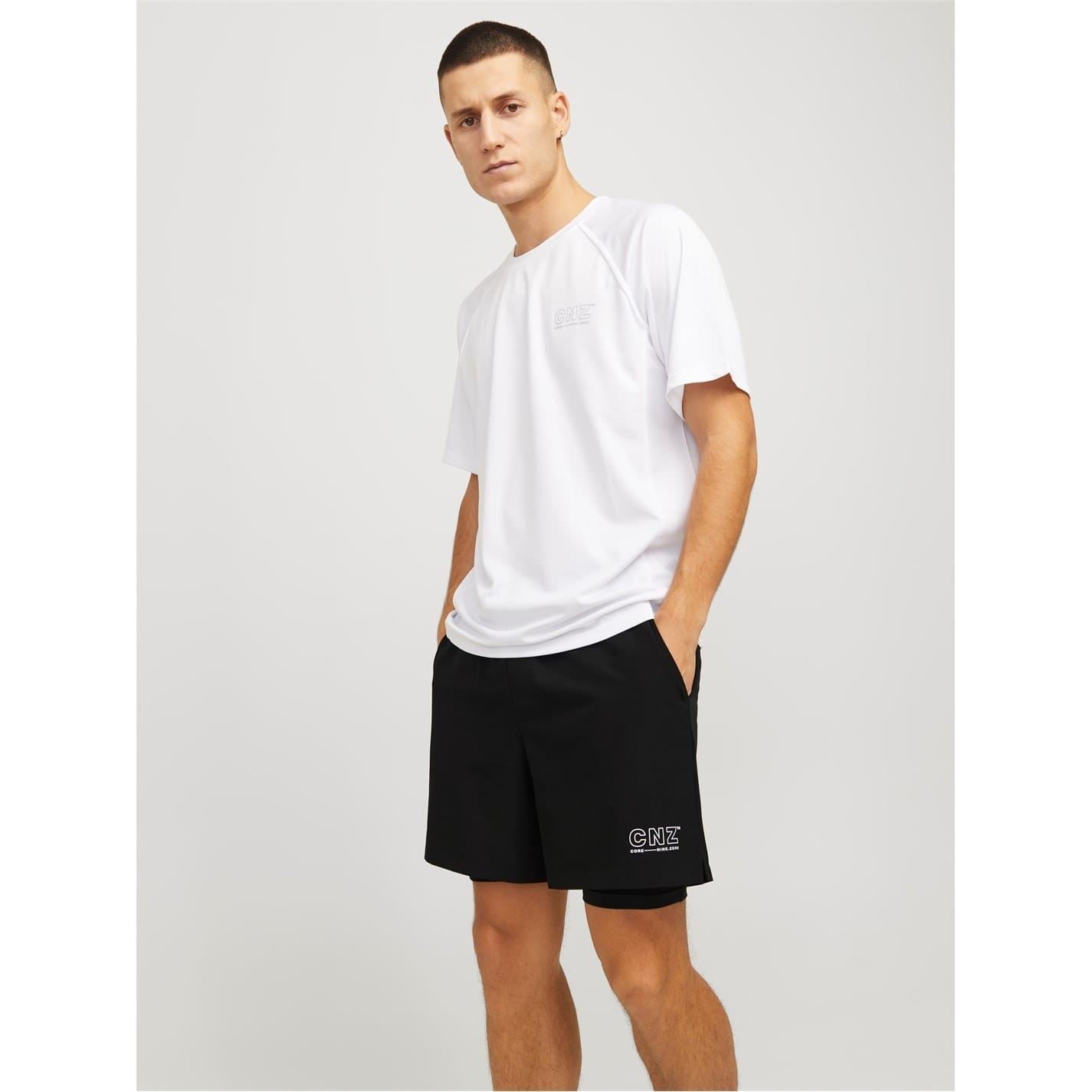 Jack and Jones 2 in 1 Solid Bermuda Shorts
