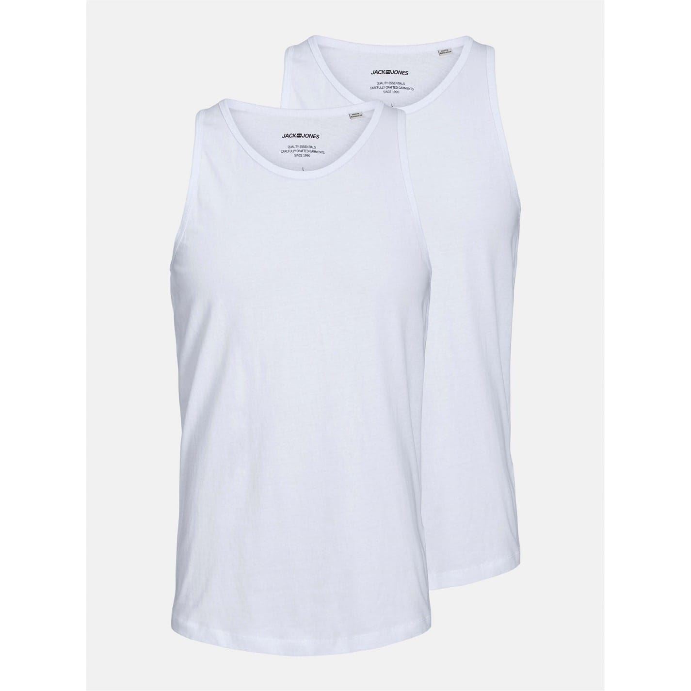 Jack and Jones 2 Pack Scoop Neck Box Tank
