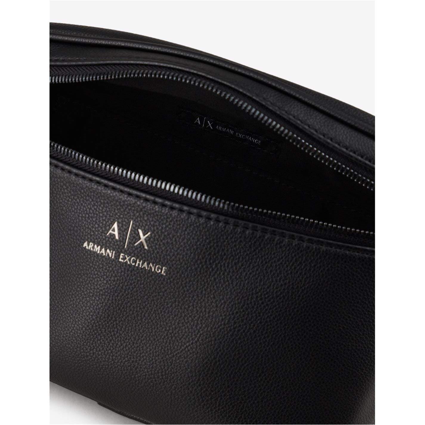 Armani Exchange Exchange Logo Leather Bum Bag Mens