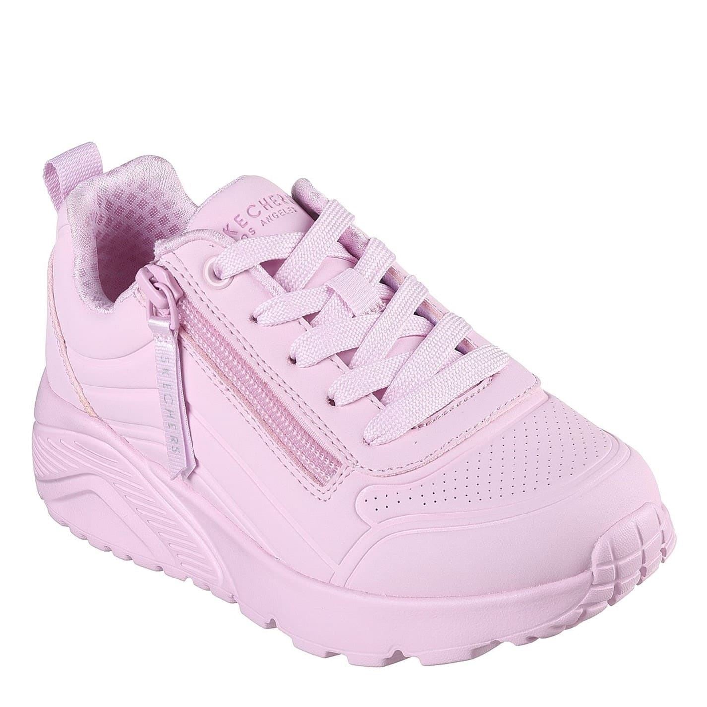 Skechers Girls Monochromatic Lace Up Low Top Sneakers