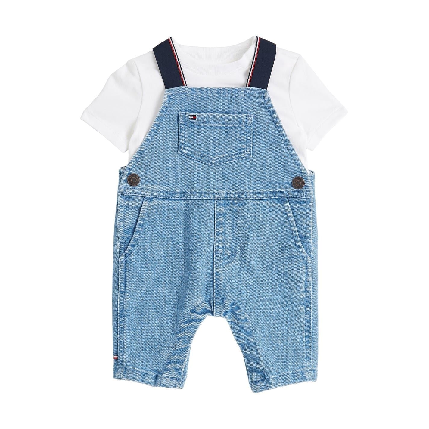 Tommy Hilfiger Sleeveless Solid Dungaree