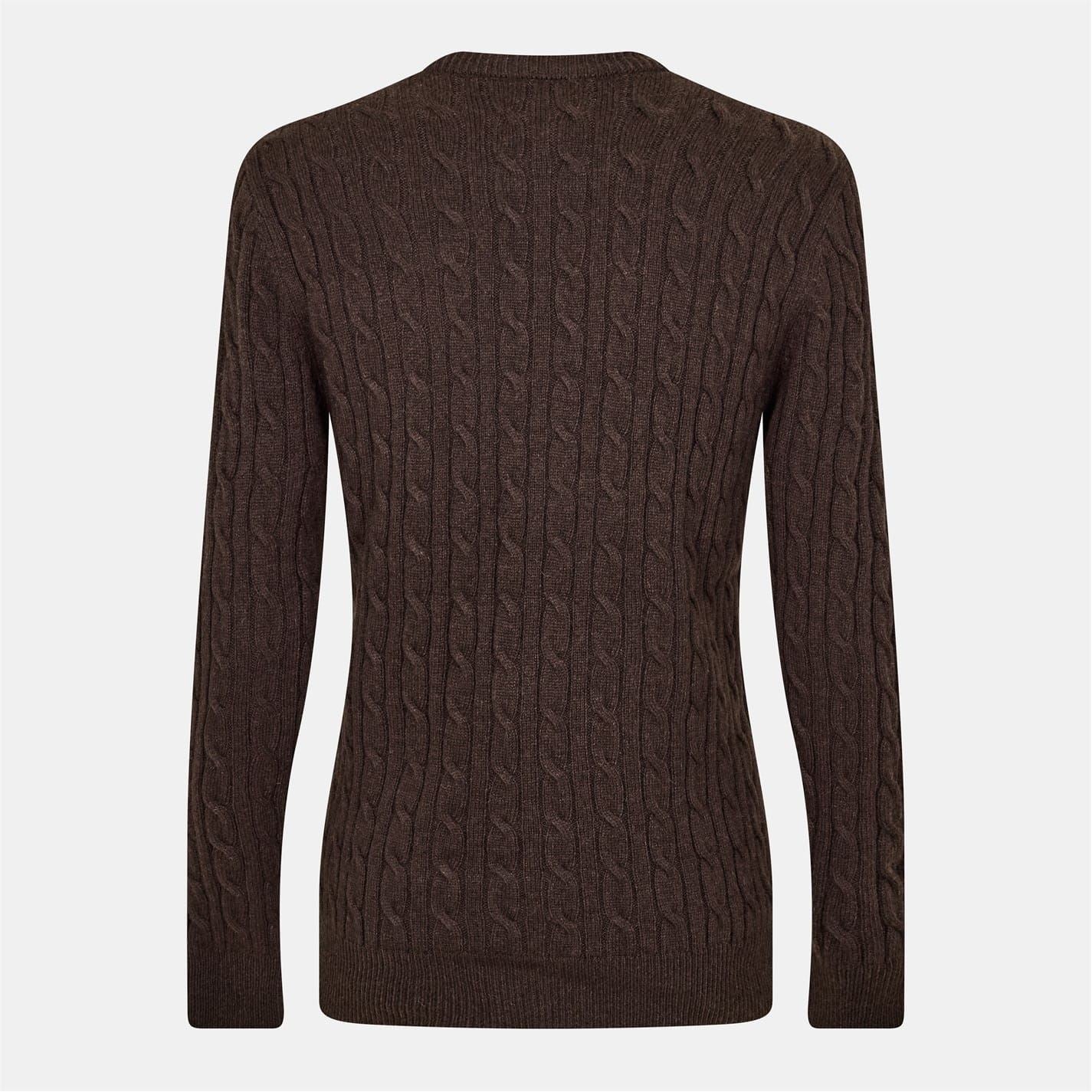 Jack Wills Mens Marlow Merino Wool Blend Cable Knitted Jumper