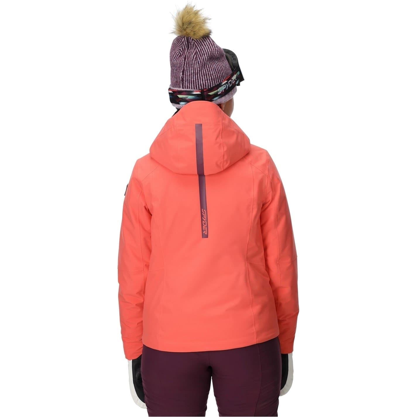 Spyder Temerity Hooded Solid Patterned Ski Jacket
