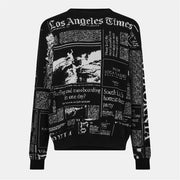 Palm Angels Regular Fit Graphic Long Sleeve Sweater