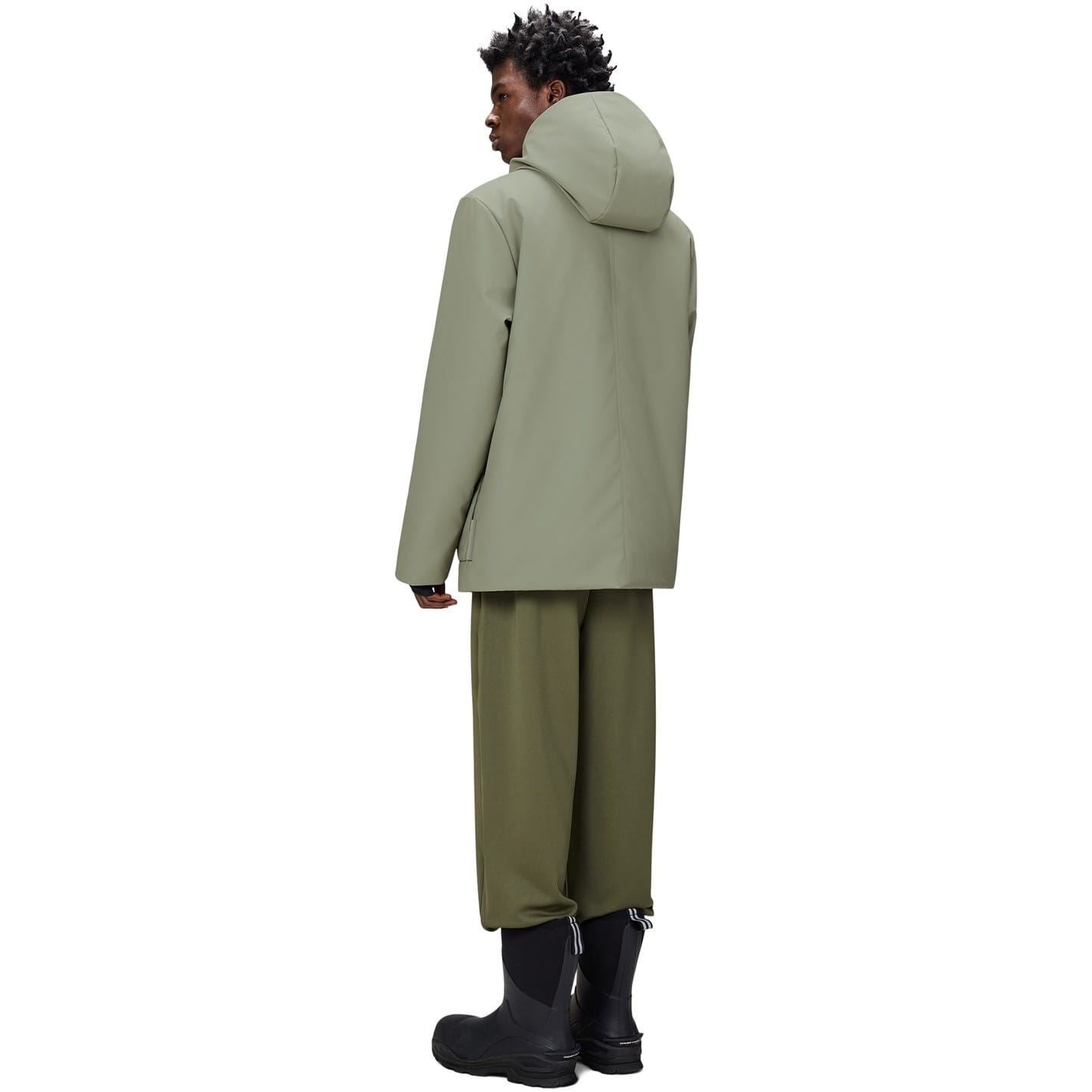 Rains Nome Hooded Snap Button Solid Patterned Parka