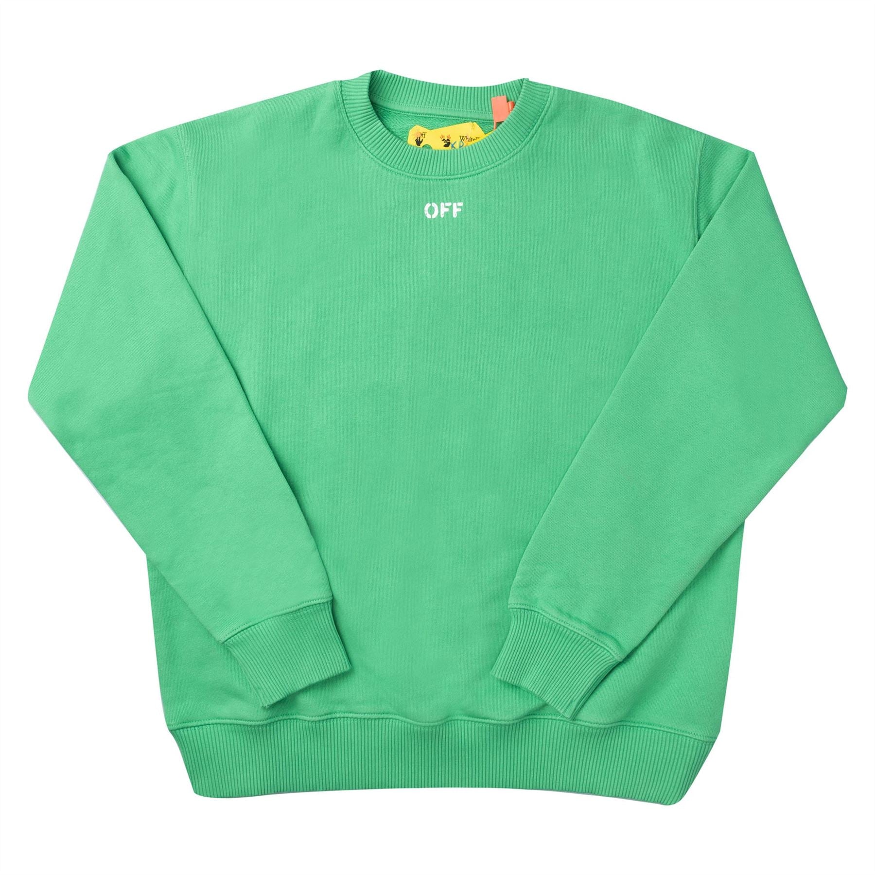 Off White Juniors Off Stamp Plain Crewneck Sweatshirt