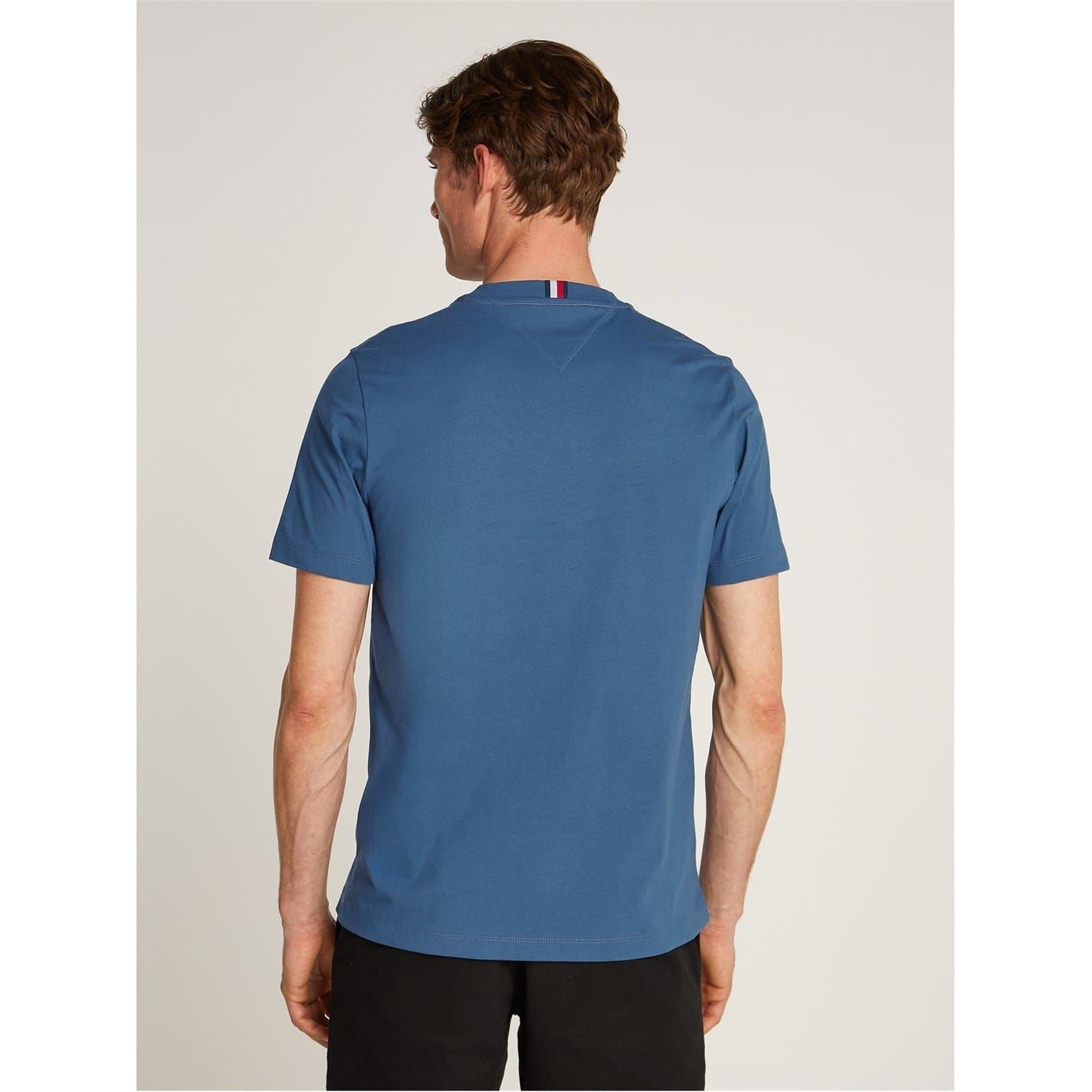 Tommy Hilfiger Logo Print Regular Fit Crew Neck T-Shirt