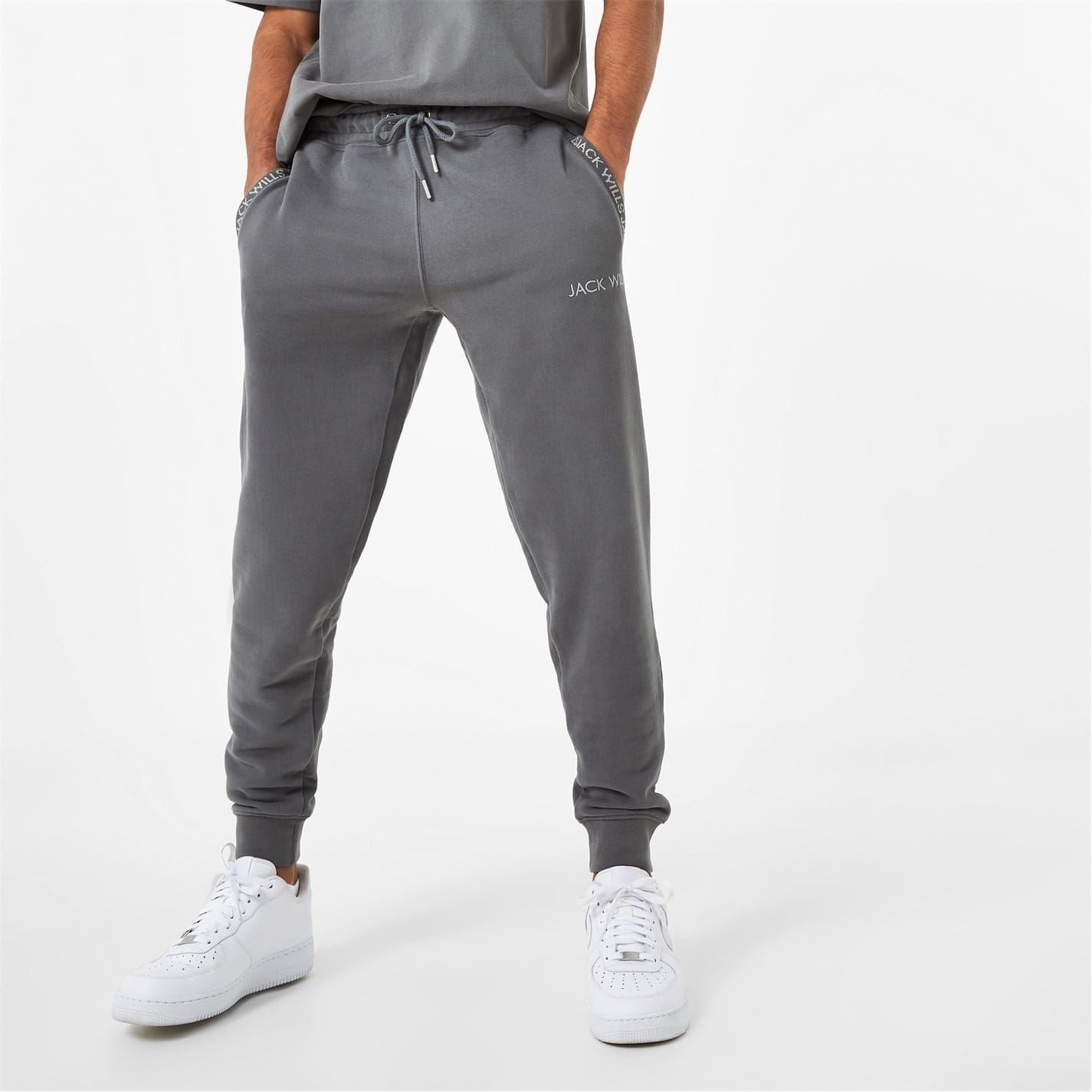 Jack Wills Mens Jacquard Logo Joggers