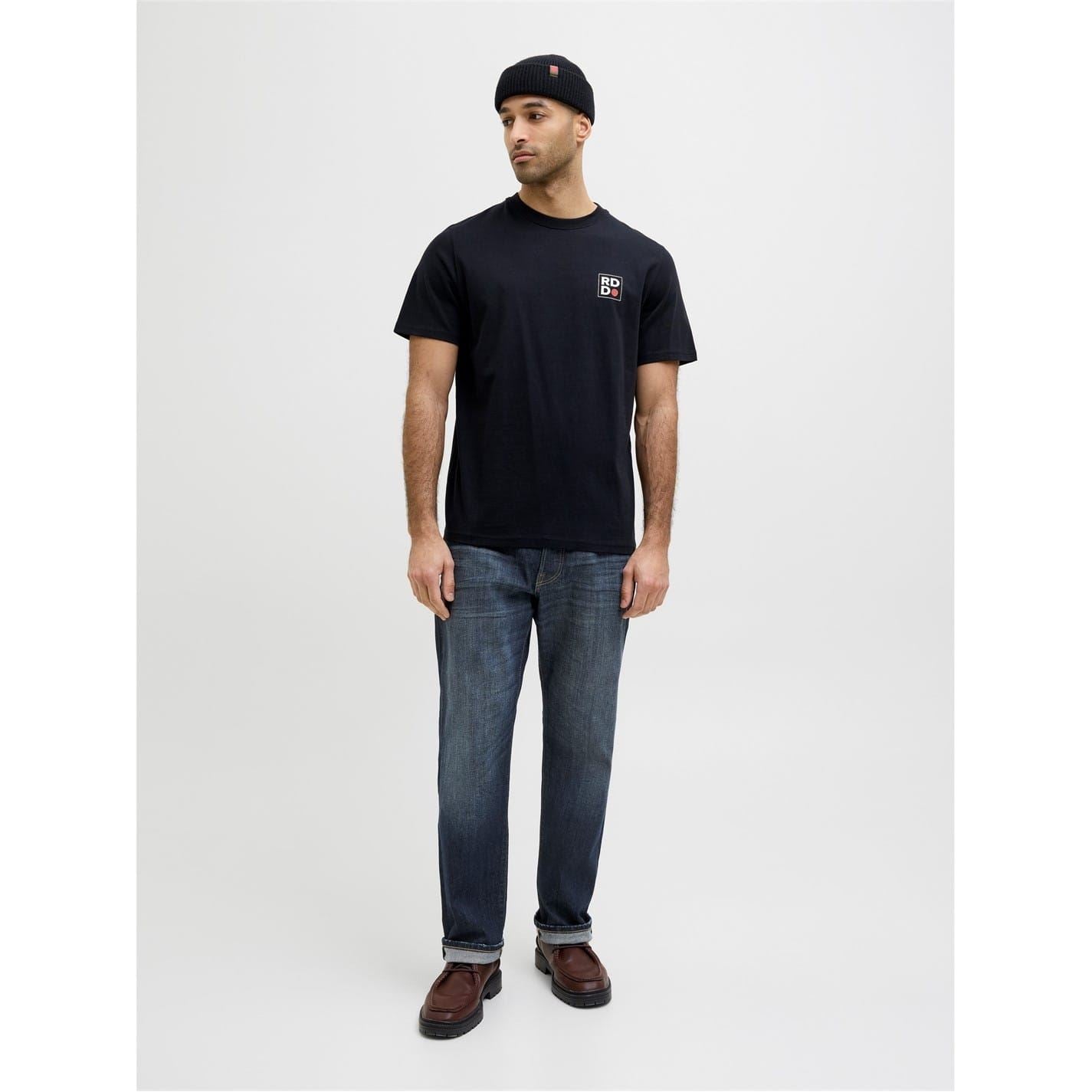 Jack and Jones Relaxed Fit Five Pocket Jeans