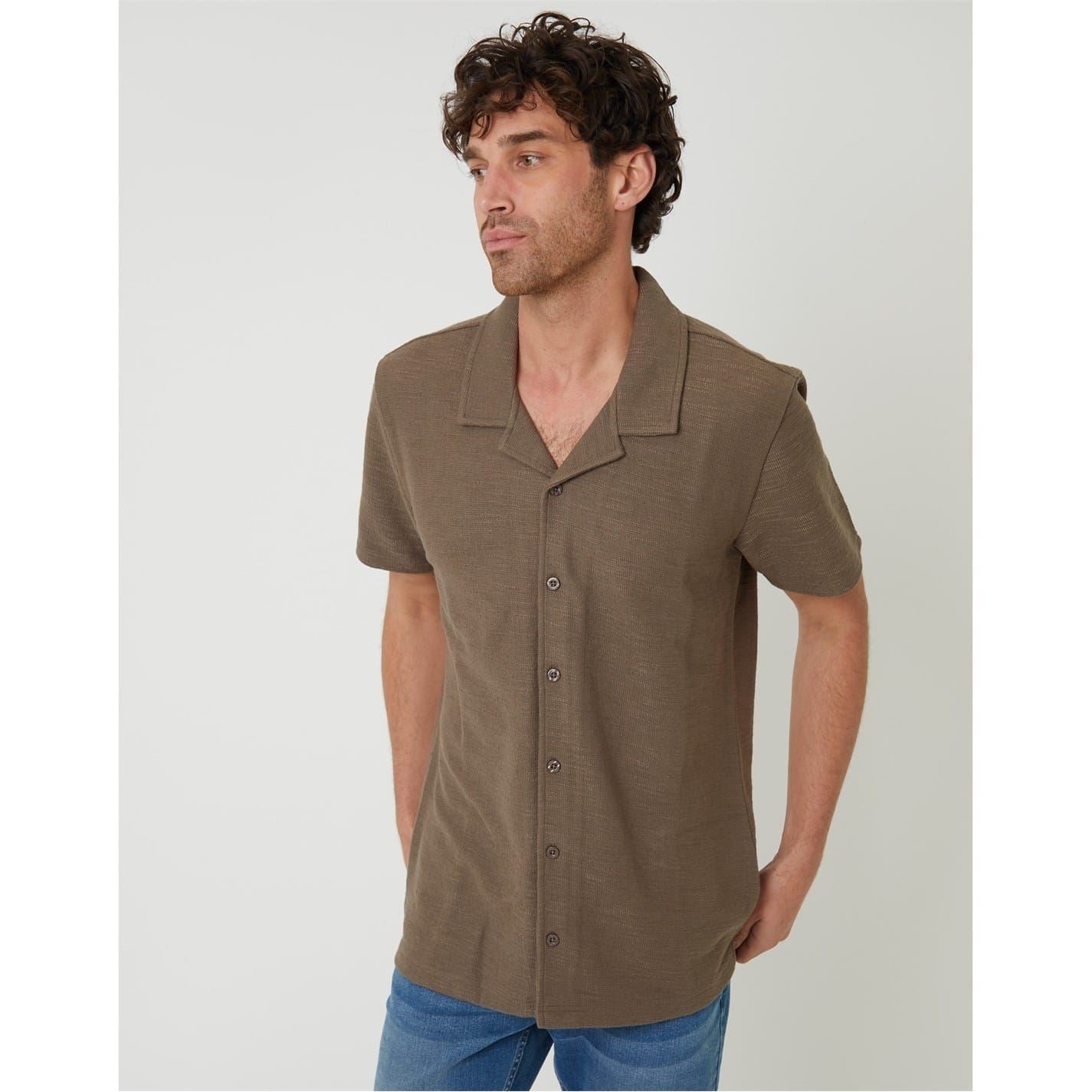 Threadbare Antti Relaxed Fit Short Sleeve Shirt