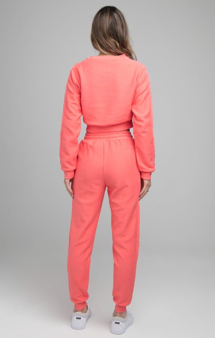 SikSilk Loopback Embroidered Cropped Sweatshirt