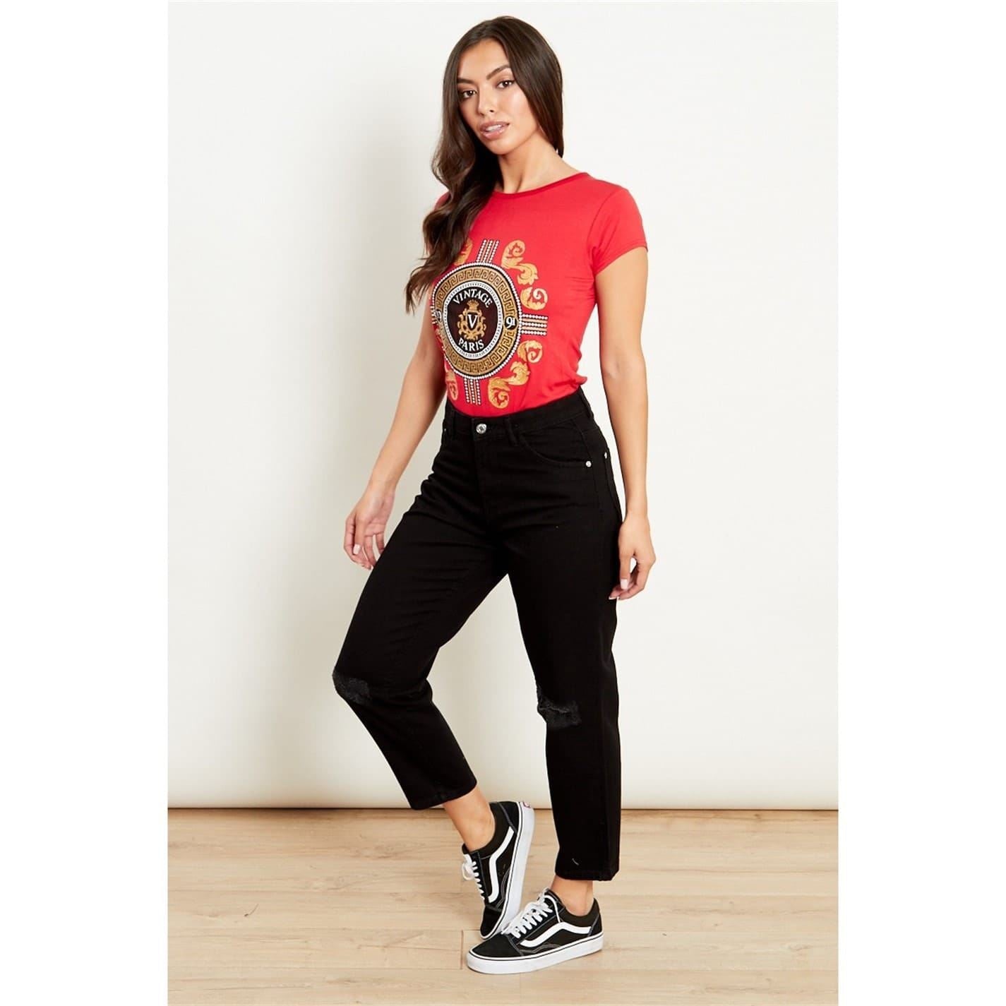 Wednesday Girls Relaxed Fit Mom Jeans