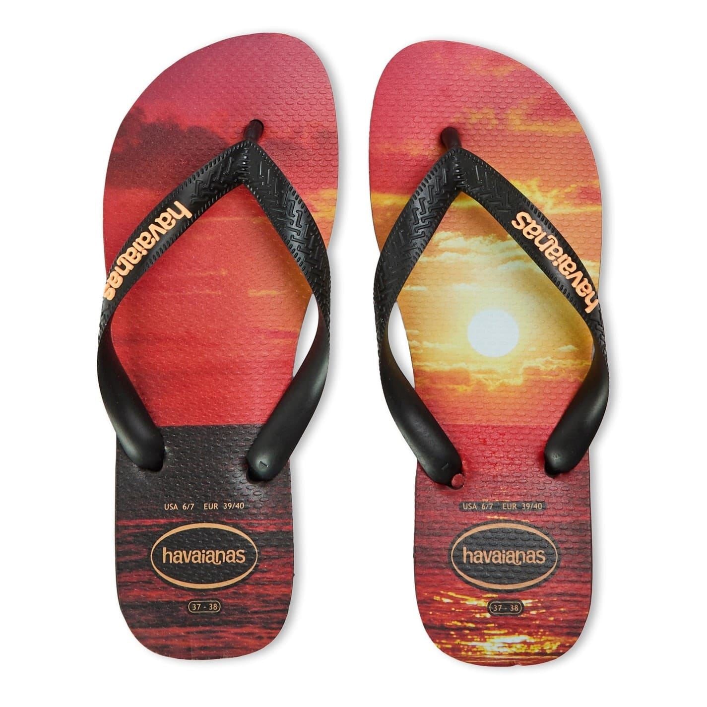 Havaianas Womens Hav. Hype White White Black Black 3 Flip Flops