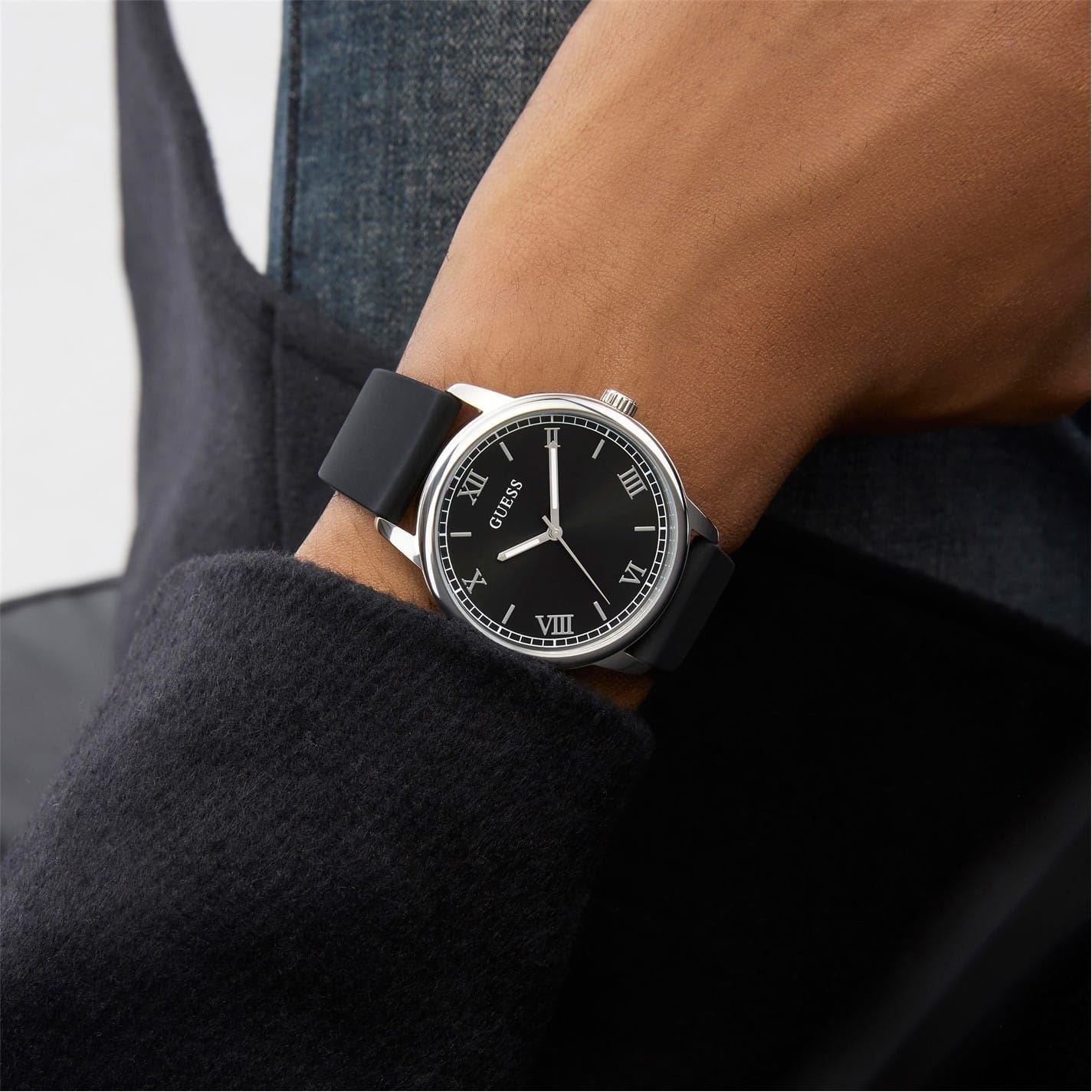 Guess Chandler Rubber Single Wrap Dress Analogue Watch