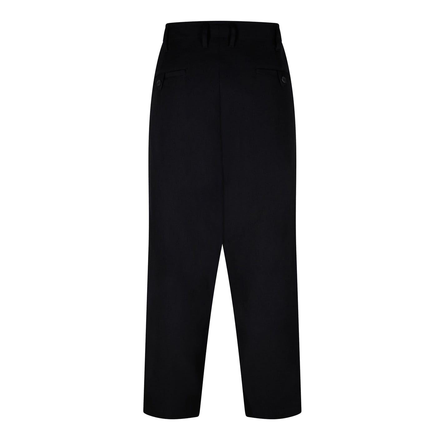 Yohji Yamamoto Solid Patterned Straight Trousers