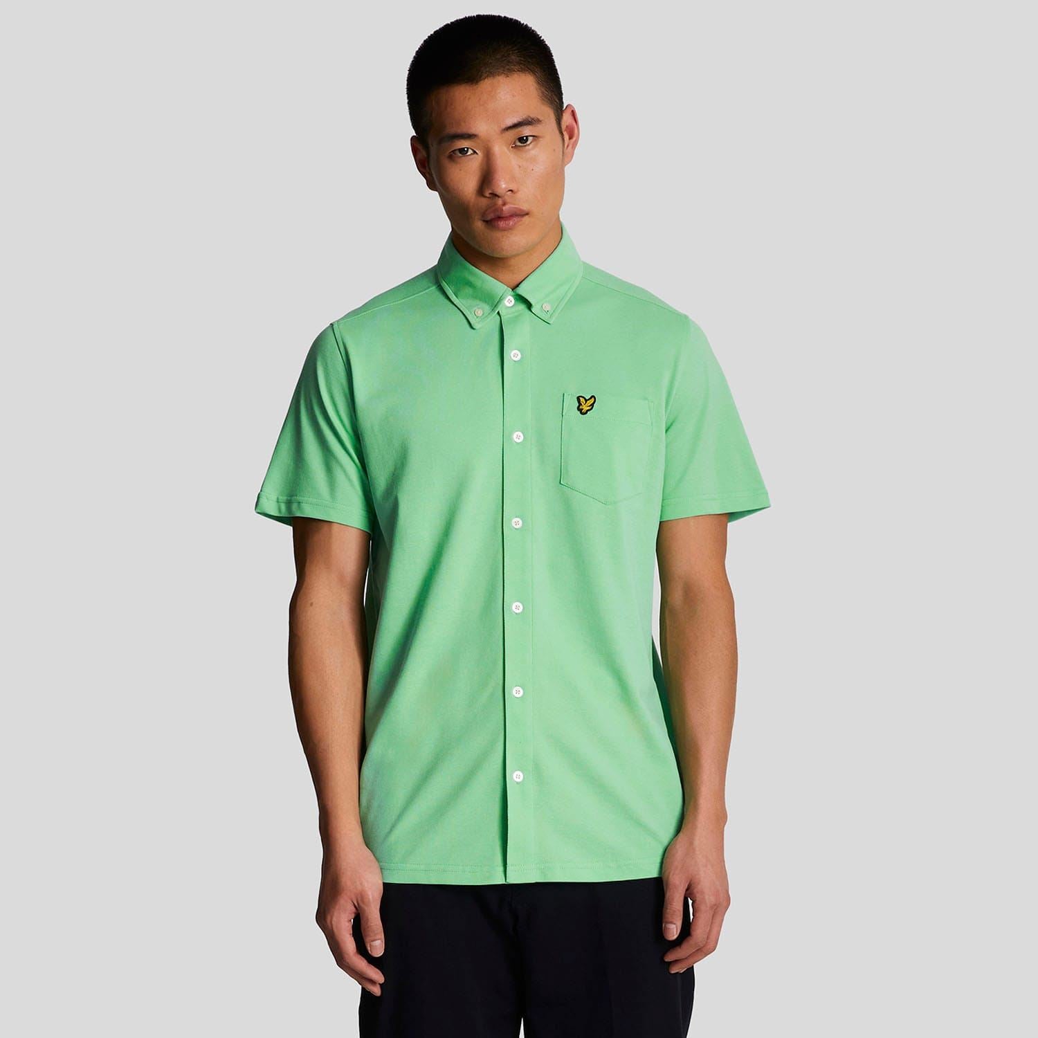 Lyle And Scott Short Sleeve Pique Shirt