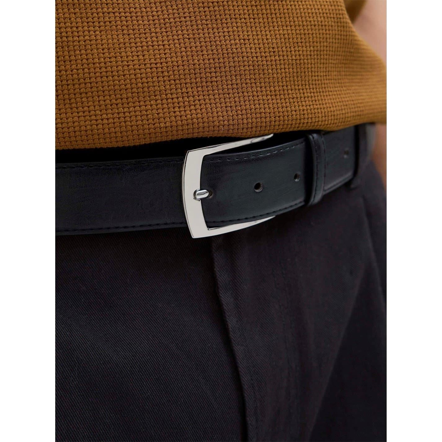Jack and Jones Leather Pin Buckle Dress Belt