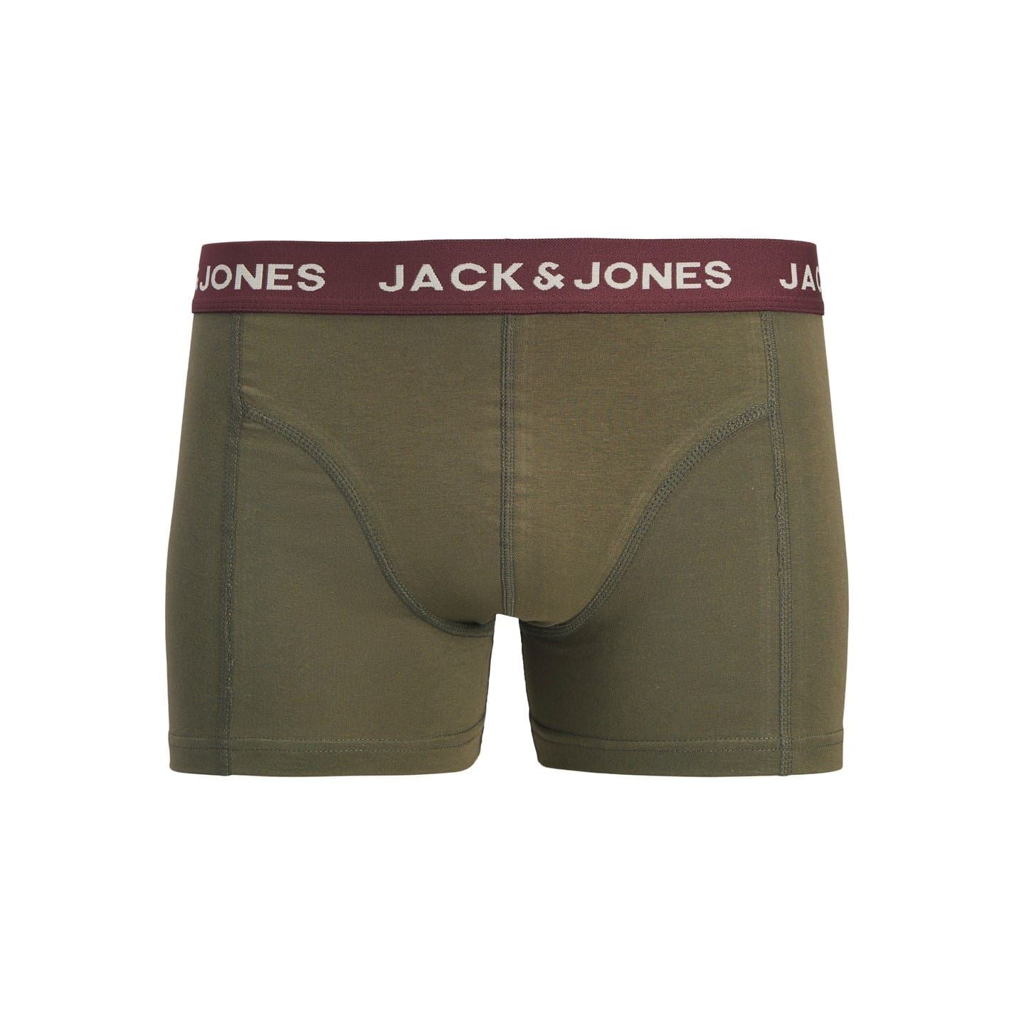Jack and Jones Train 3 Pack Plain Design Truncks