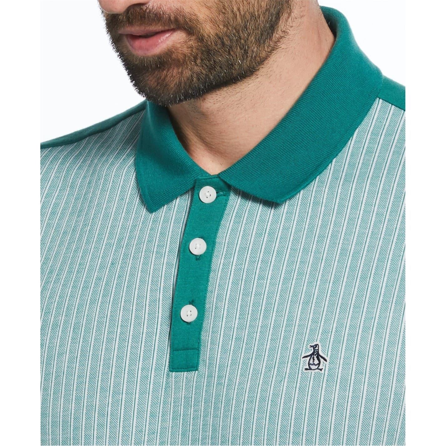 Original Penguin Vertical Stripe Jacquard Regular Fit Shirt