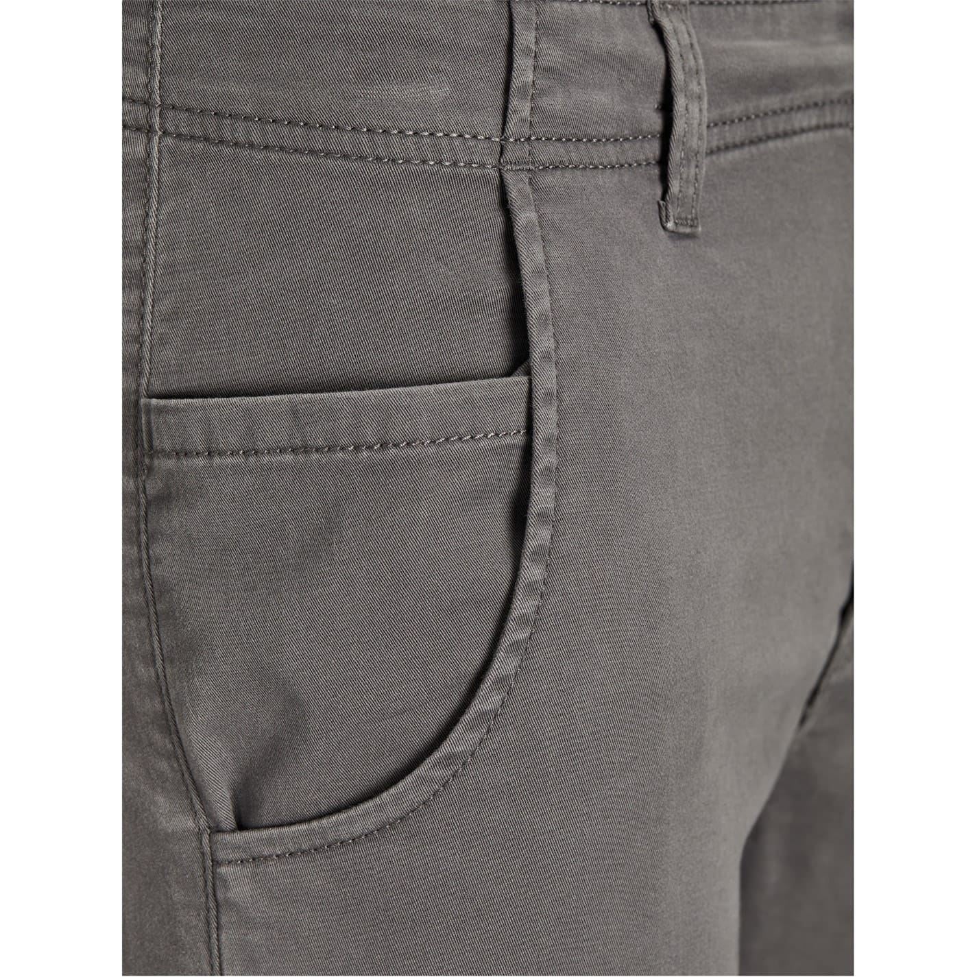 Jack and Jones Solid Patterned Cuffed Cargo Pants