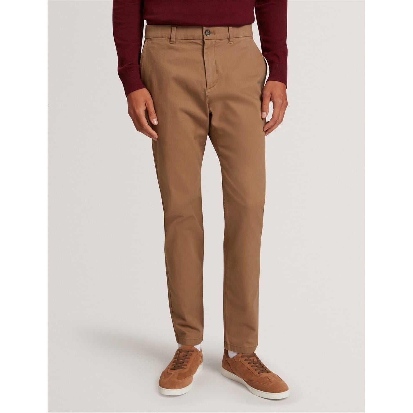 Ted Baker Solid Patterned Slim Chinos