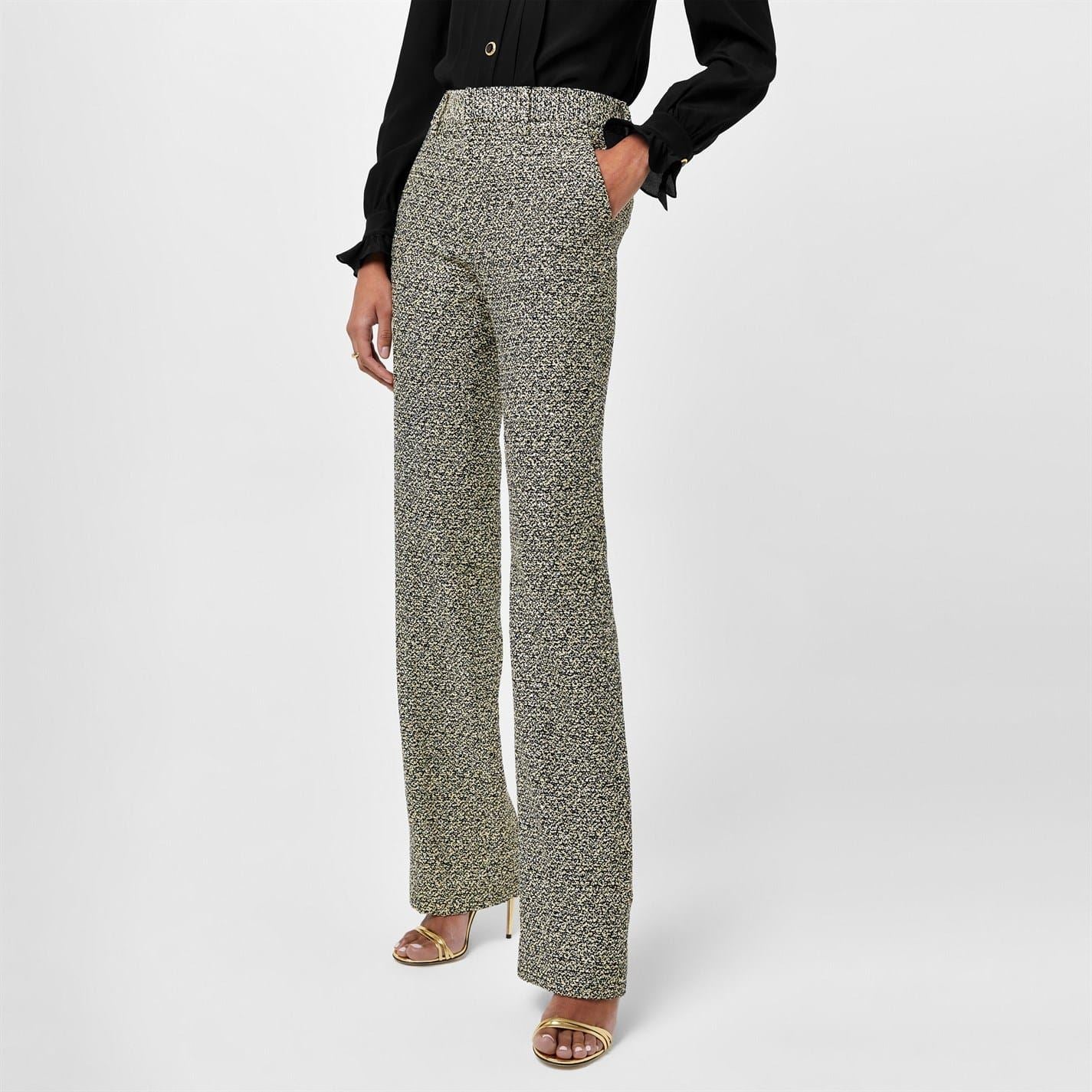 Alessandra Rich Sequin Tweed Regular Fit Trousers