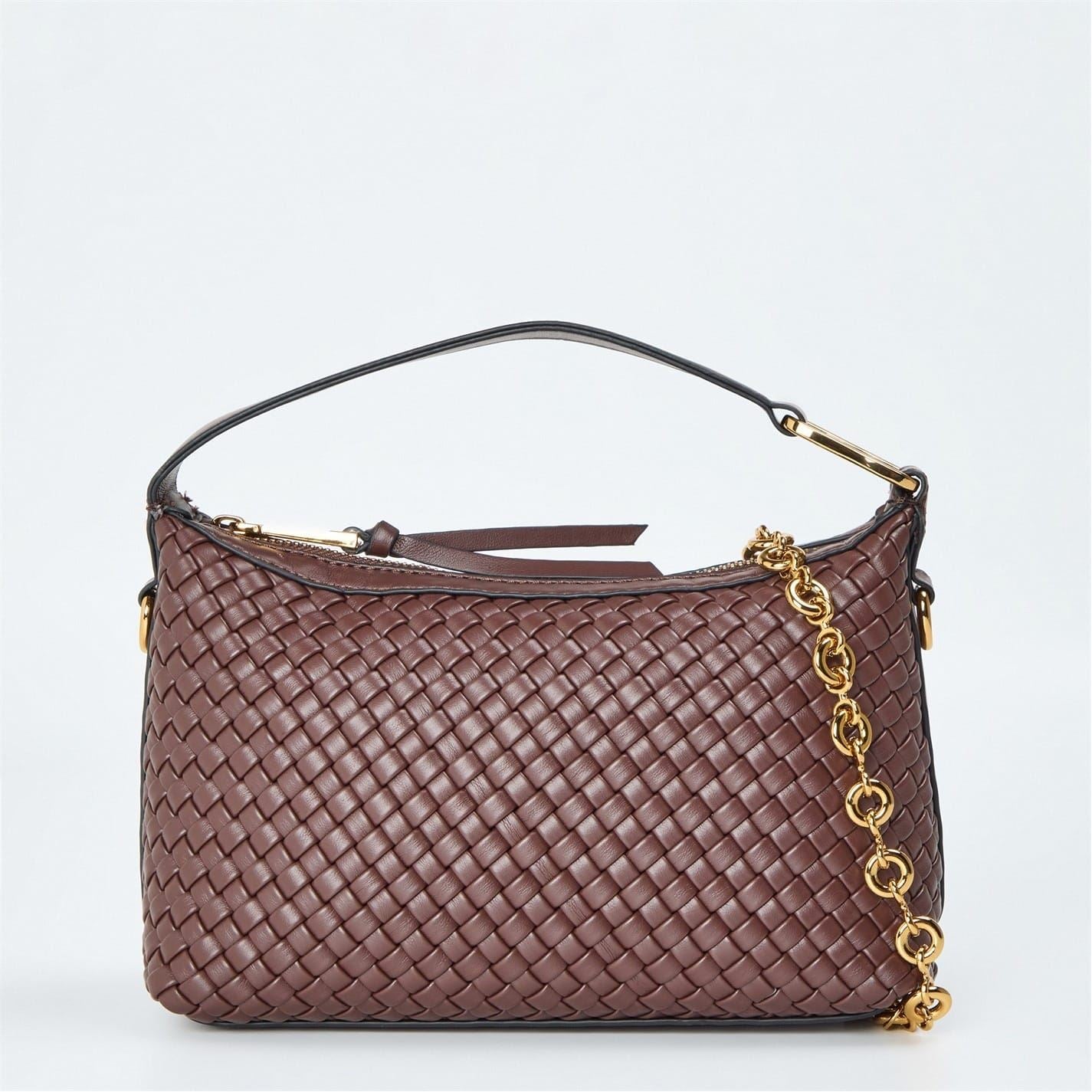 Aldo Ribbed Hobo Handbag with Detachable Strap