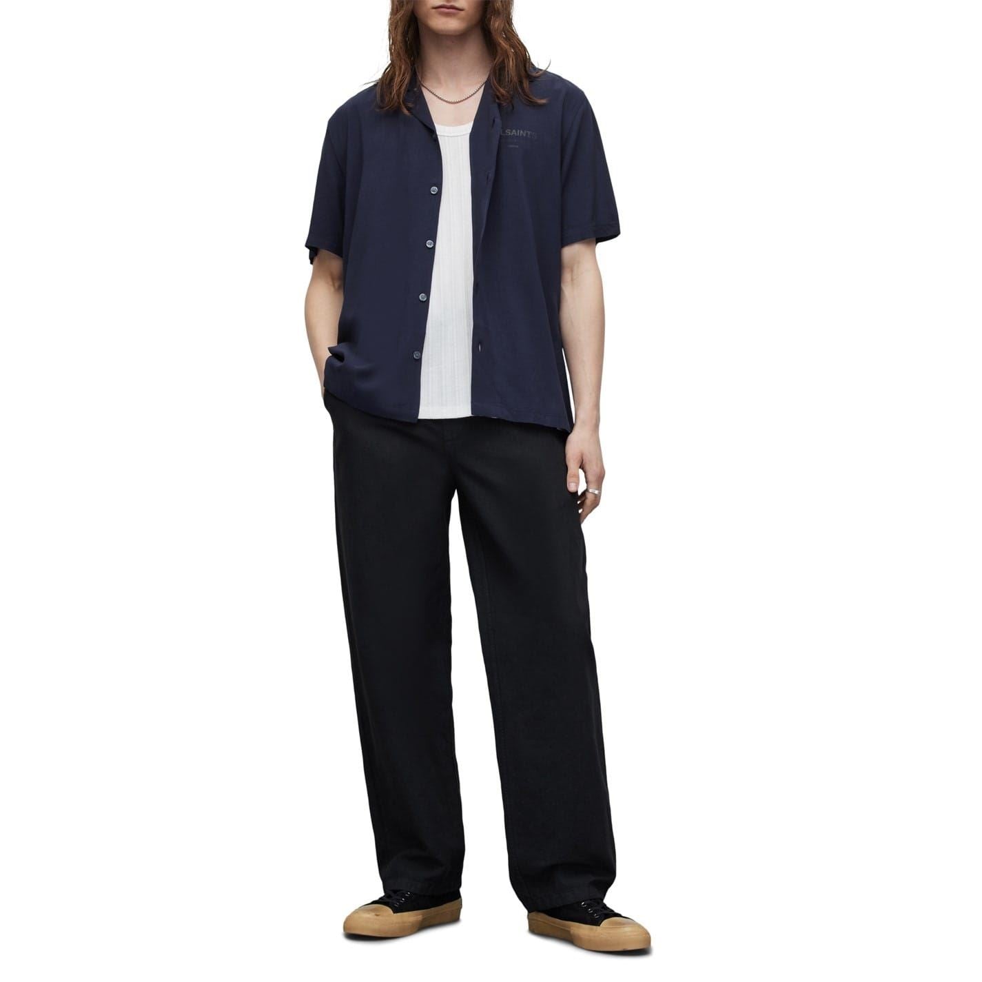 AllSaints Relaxed Fit Underground Short Sleeve Shirt