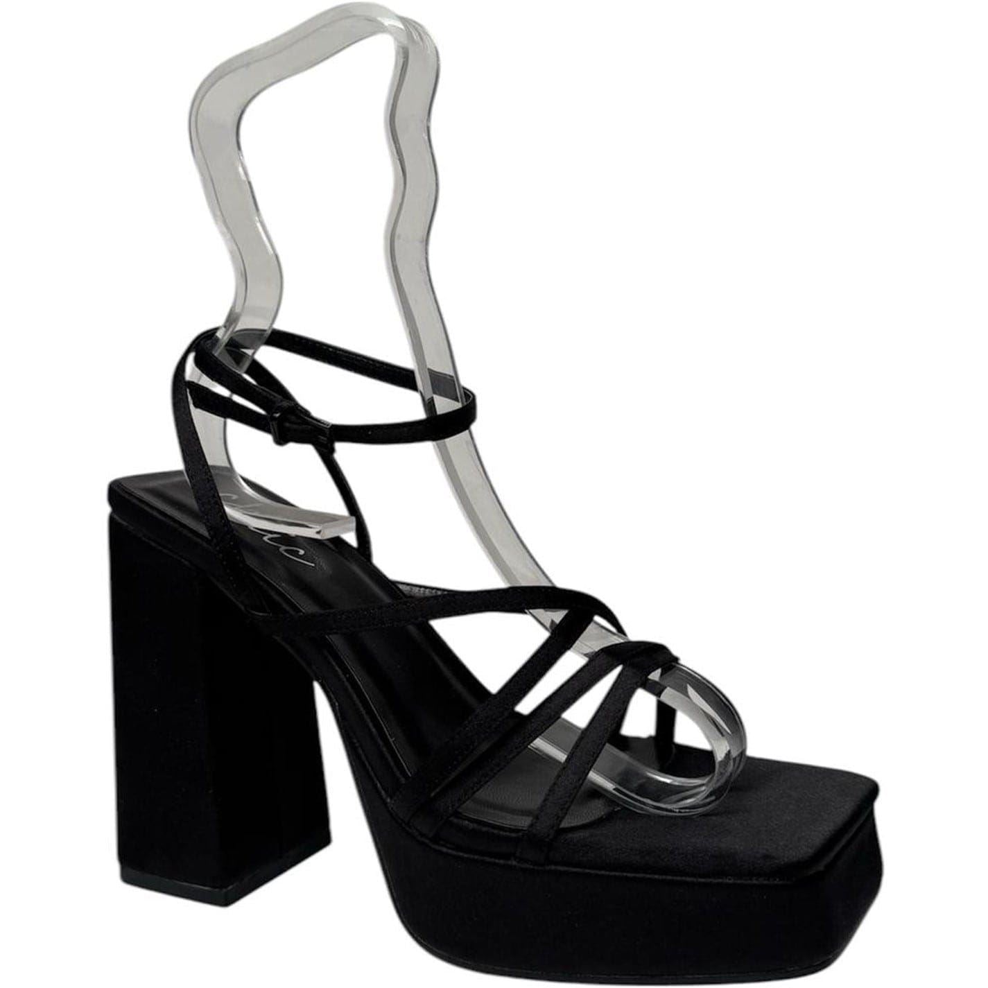 Chic Platform Block Heel Open Toe Sandals