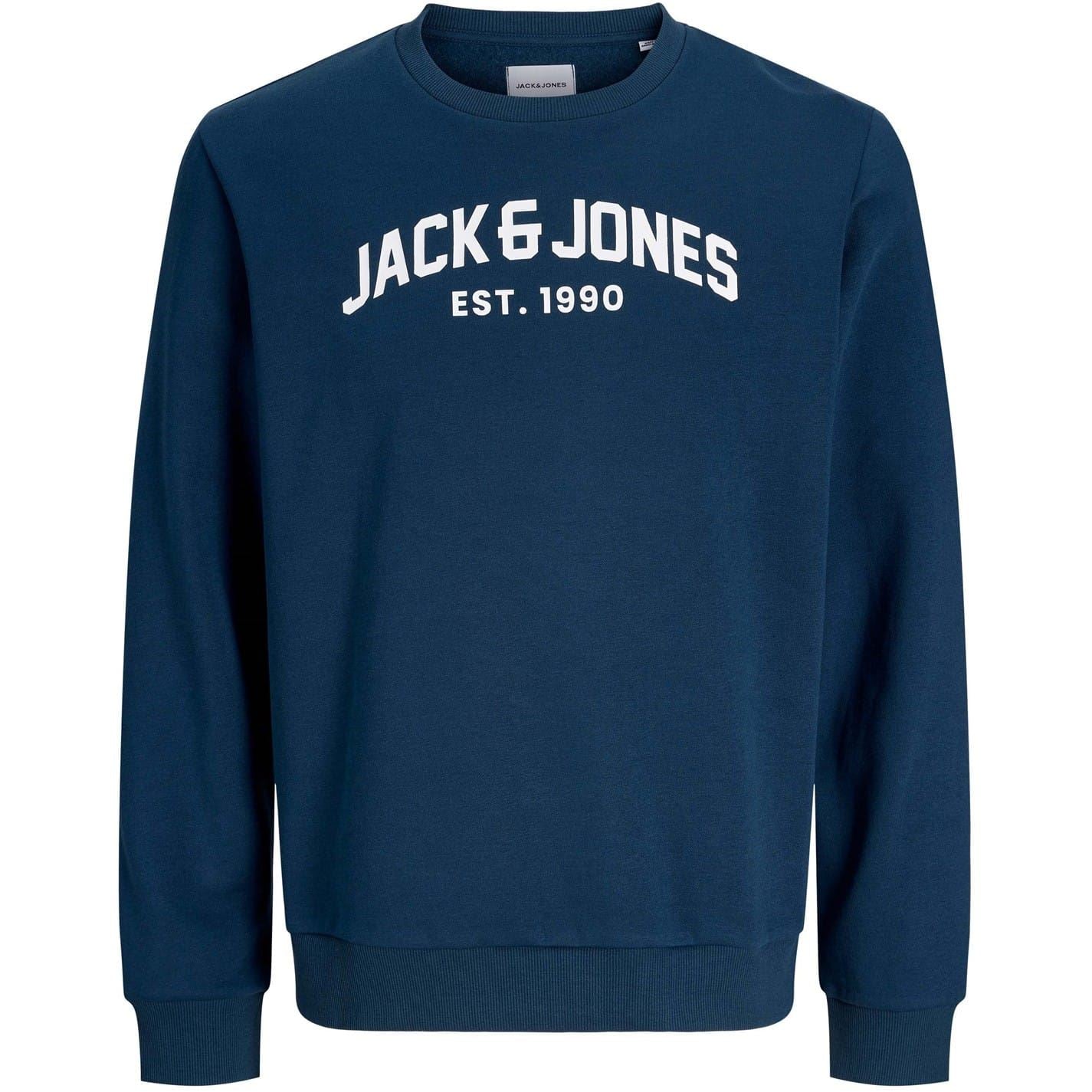 Jack and Jones Arch Lettering Crew Neck Sweatshirt Jogger Full Tracksuit