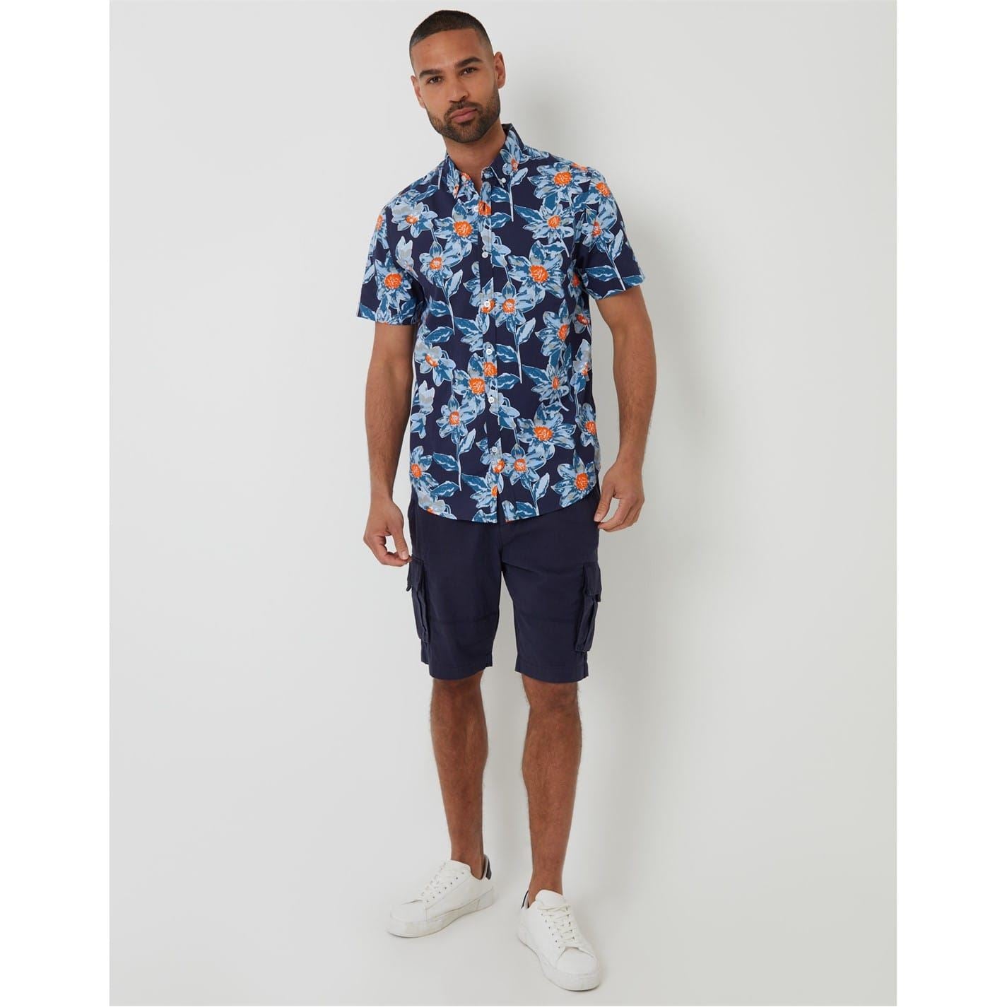 Threadbare Bellis Regular Fit Short Sleeve Shirt
