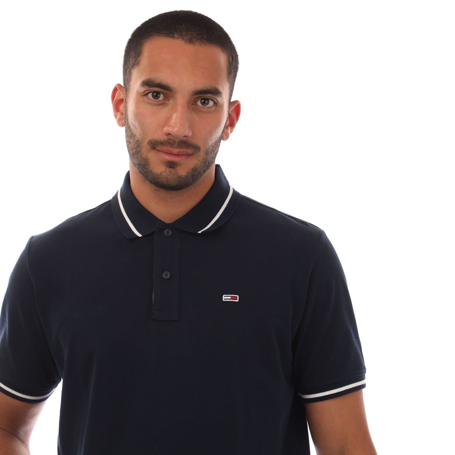 Tommy Jeans Regular Fit Tipped Polo Shirt