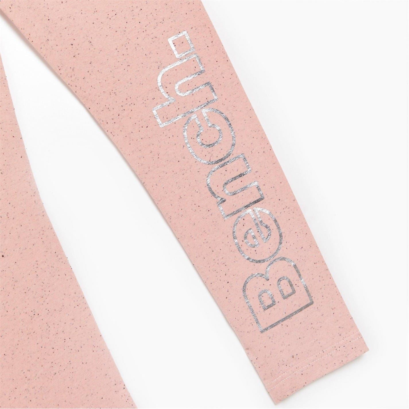 Bench Girls Pack Of 2 Marl Pink Charocal Leggings