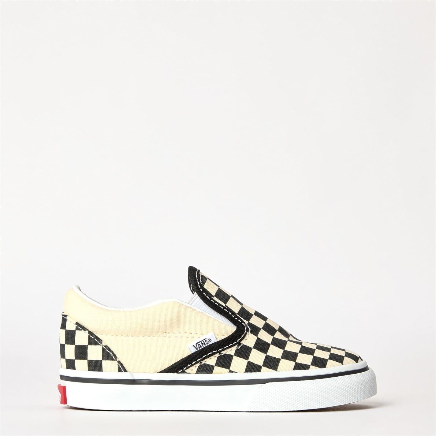 Vans K Classic Checkerboard Canvas Low Top Slip-Ins