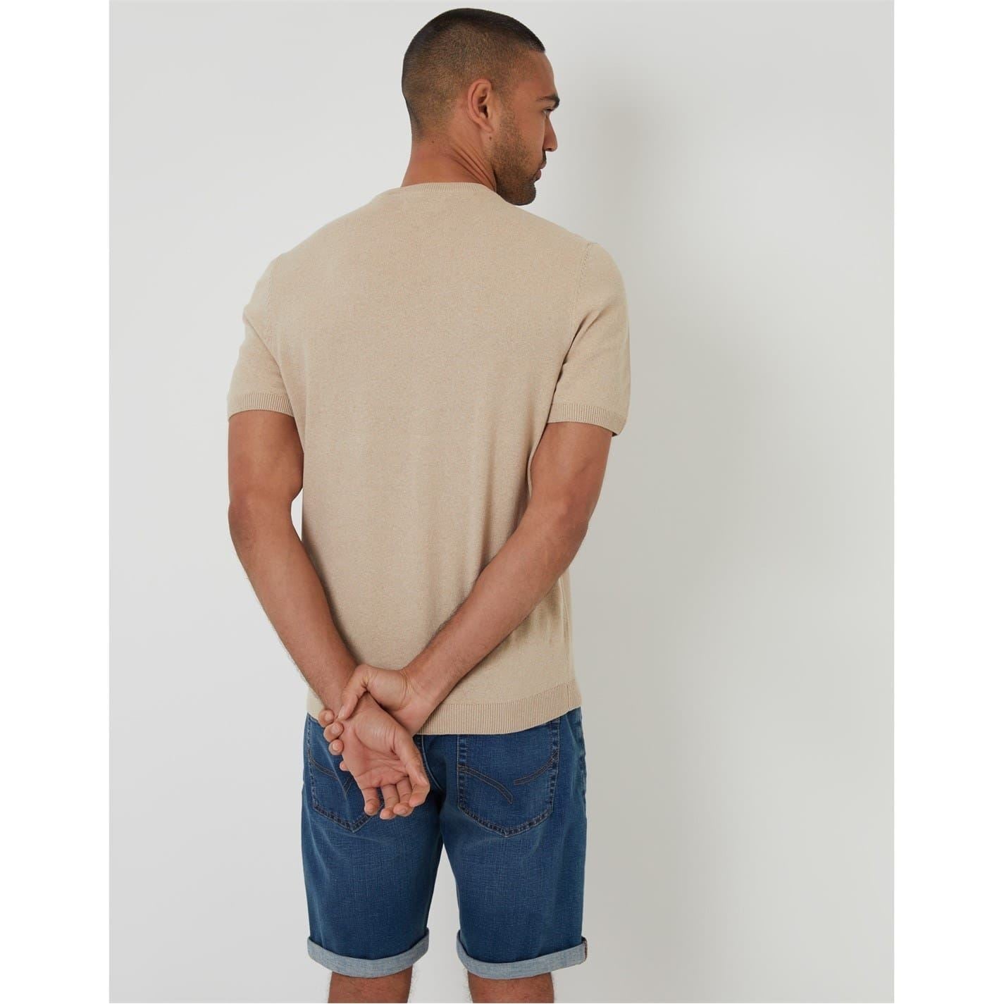 Threadbare Rib Crew Neck Short Sleeve Regular Fit T-Shirt