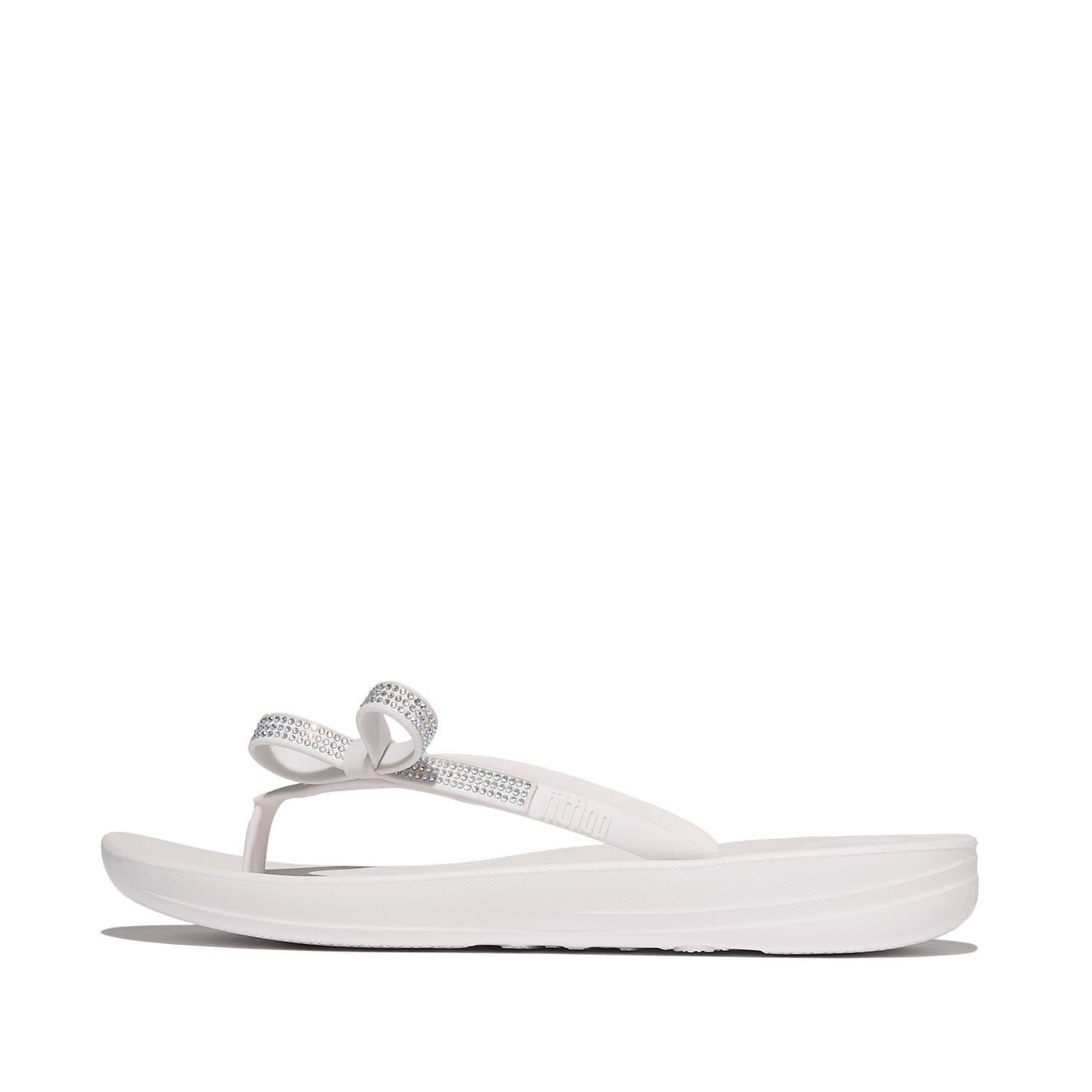 Fit Flop Iqushion Bow Metallic Flip Flop Sandals