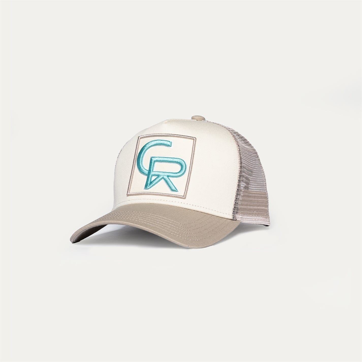 Christian Rose Box Logo Print Adjustable Trucker Cap