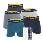 Farah Mens Darrick 5 Pack Boxer Shorts