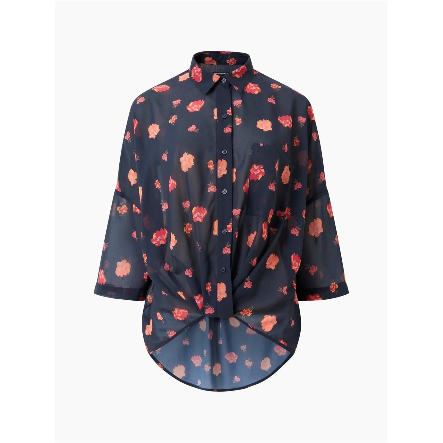 French Connection Ella Relaxed Fit Floral Shirt