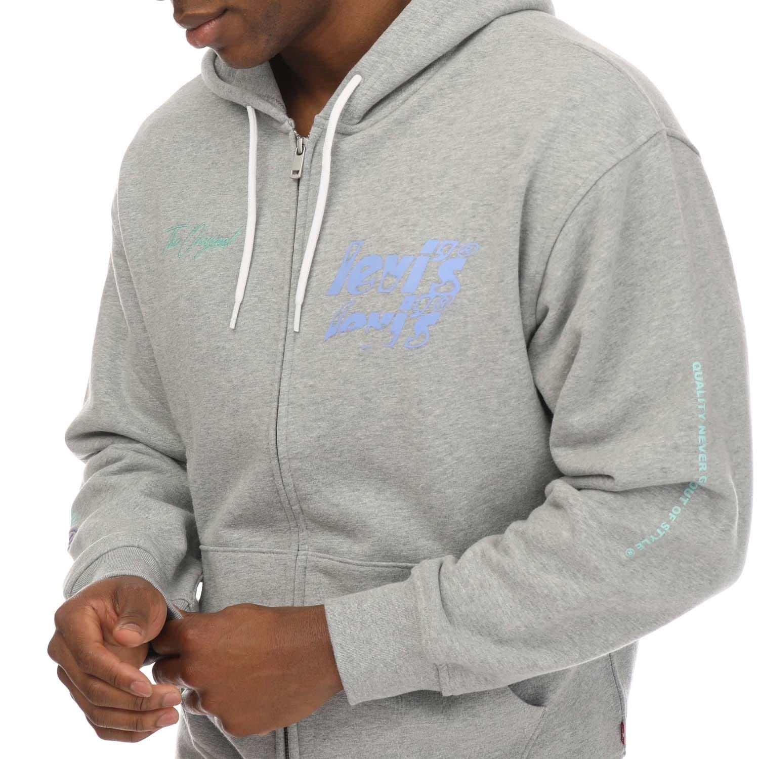 Levis Mens Relaxed Graphic Zip Hoody
