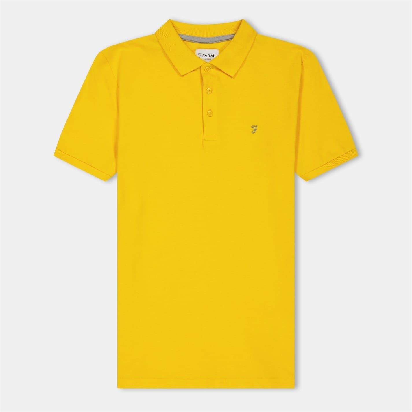 Farah Bugsworth Embroidered Collared Short Sleeve T-Shirt