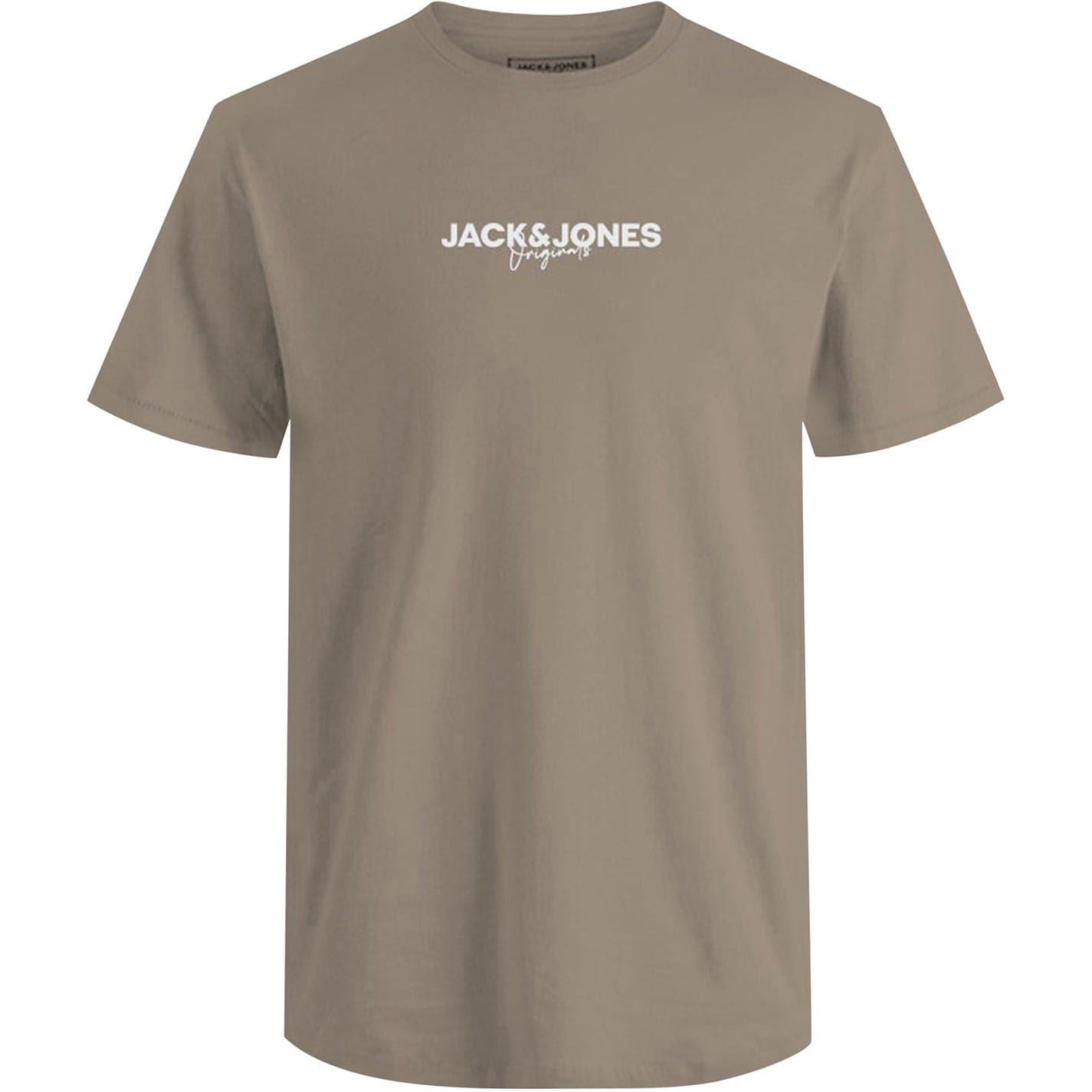 Jack and Jones Mens 5 Pack Short Sleeve T-Shirt
