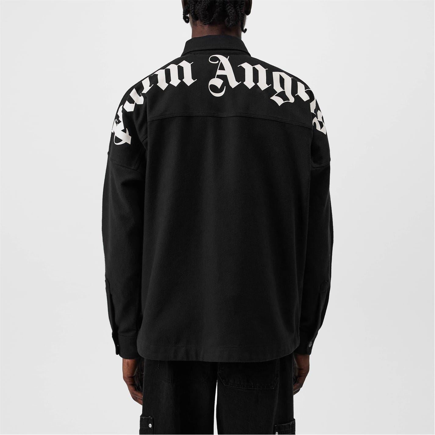 Palm Angels Gothic Lettering Overshirt