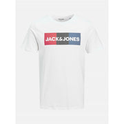 Jack and Jones Printed Logo Crew Neck Short Sleeve Jersey T-Shirt